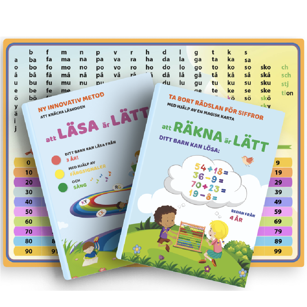 Kit complet: Lire est facile + Compter est facile avec carte des sons gratuite